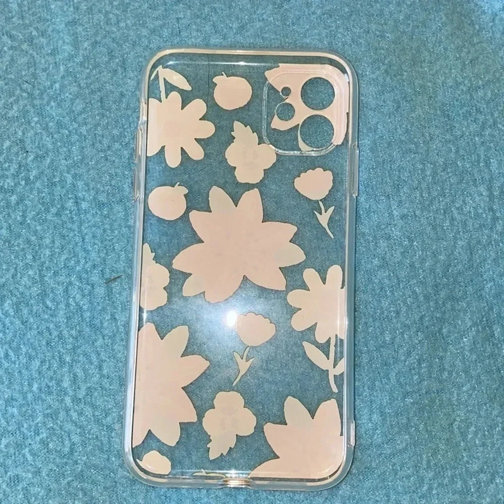 iPhone 11 floral gel plastic type phone case